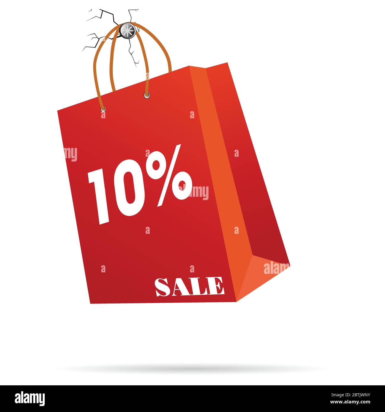 rep paper bag vector illustration sale symbol Stock Vector Image & Art
