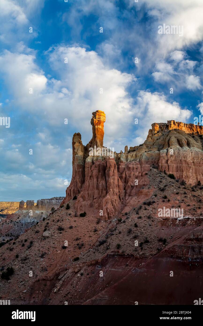 Chimney Rock, Ghost Ranch, New Mexico USA Stock Photo - Alamy