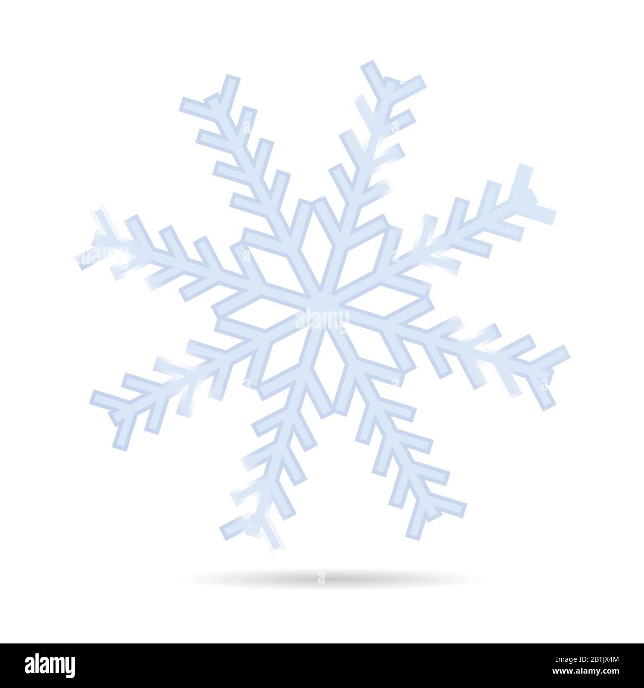 snowflake one vector illustration on white background Stock Vector ...