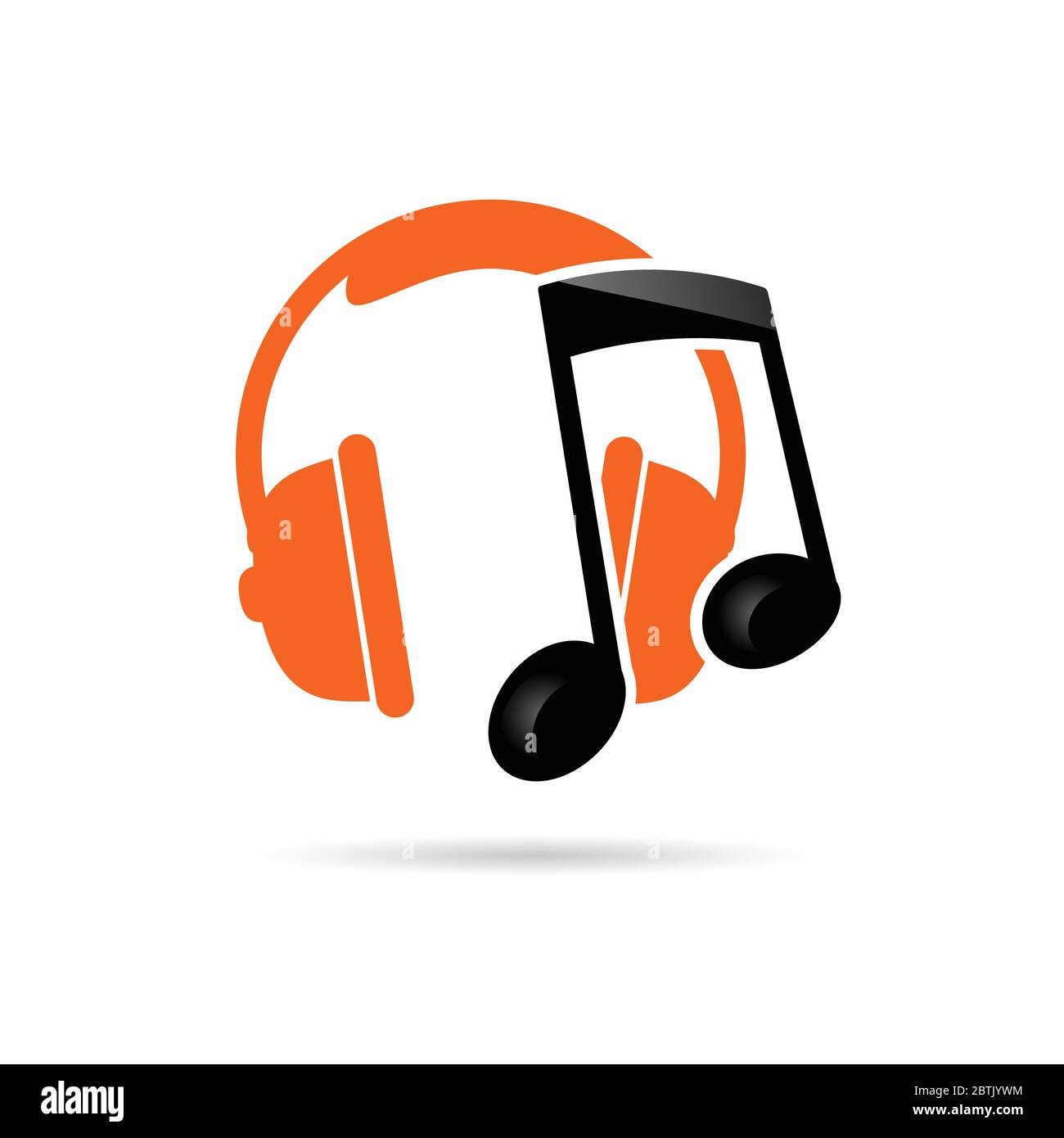headphone music color vector illustration Stock Vector Image & Art - Alamy