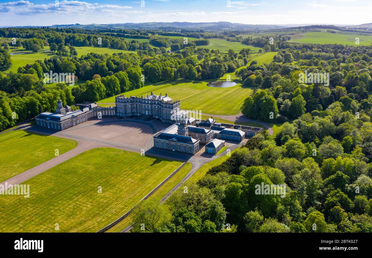 Aerial view of Hopetoun House, South Queensferry, West Lothian,Scotland