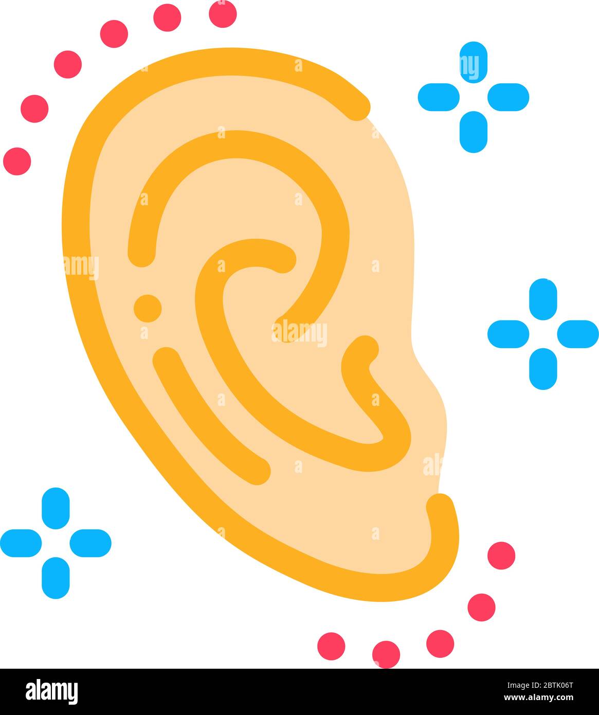 ear shape change icon vector outline illustration Stock Vector Image ...