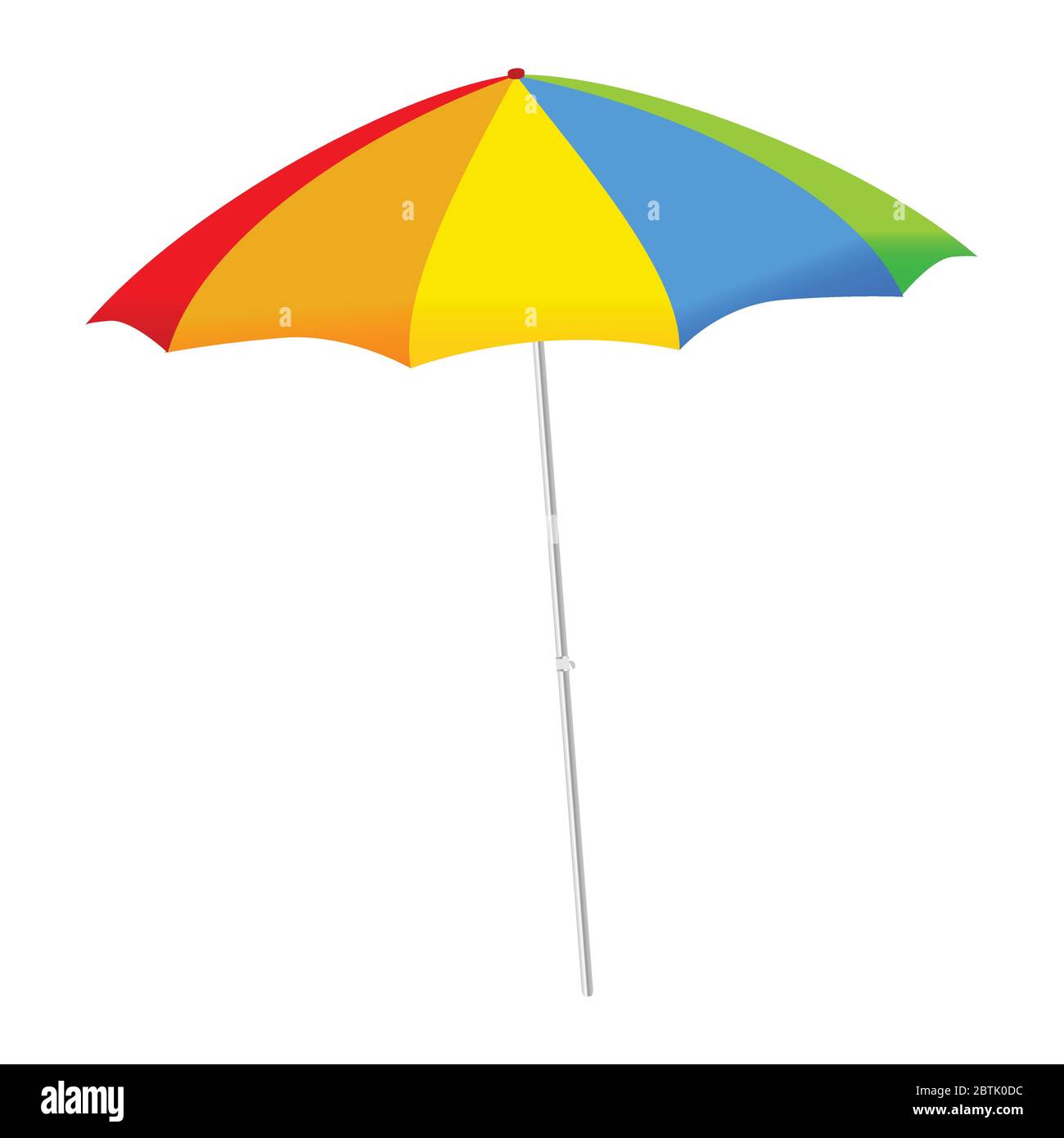 umbrella color vector illustration on a white background Stock Vector