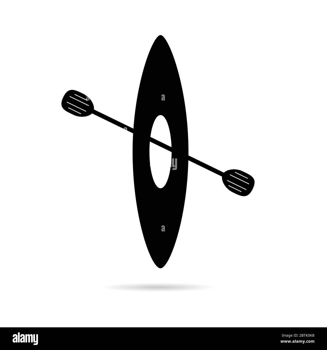 kayak icon vector art illustration on white Stock Vector Image & Art