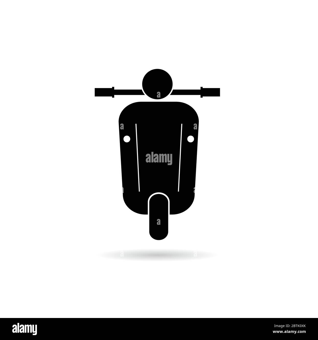 scooter retro icon vector illustration on white Stock Vector