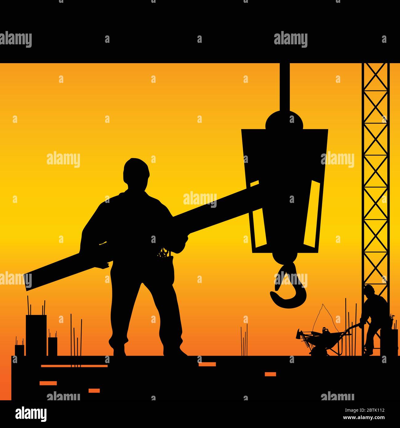 worker on the work place vector illustration Stock Vector Image & Art ...