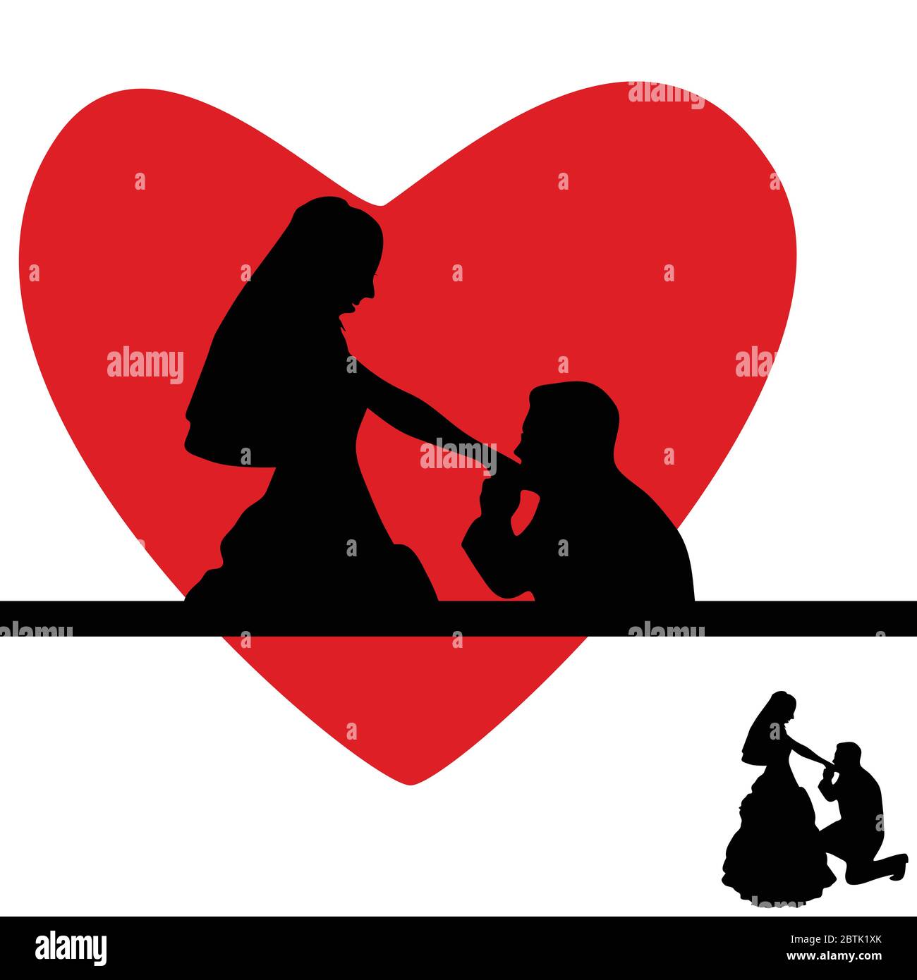 wedding vector illustration Stock Vector Image & Art - Alamy
