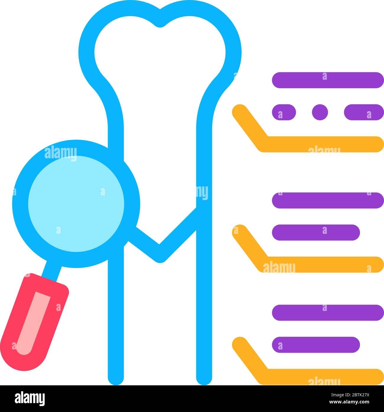 study bone joint icon vector outline illustration Stock Vector Image ...