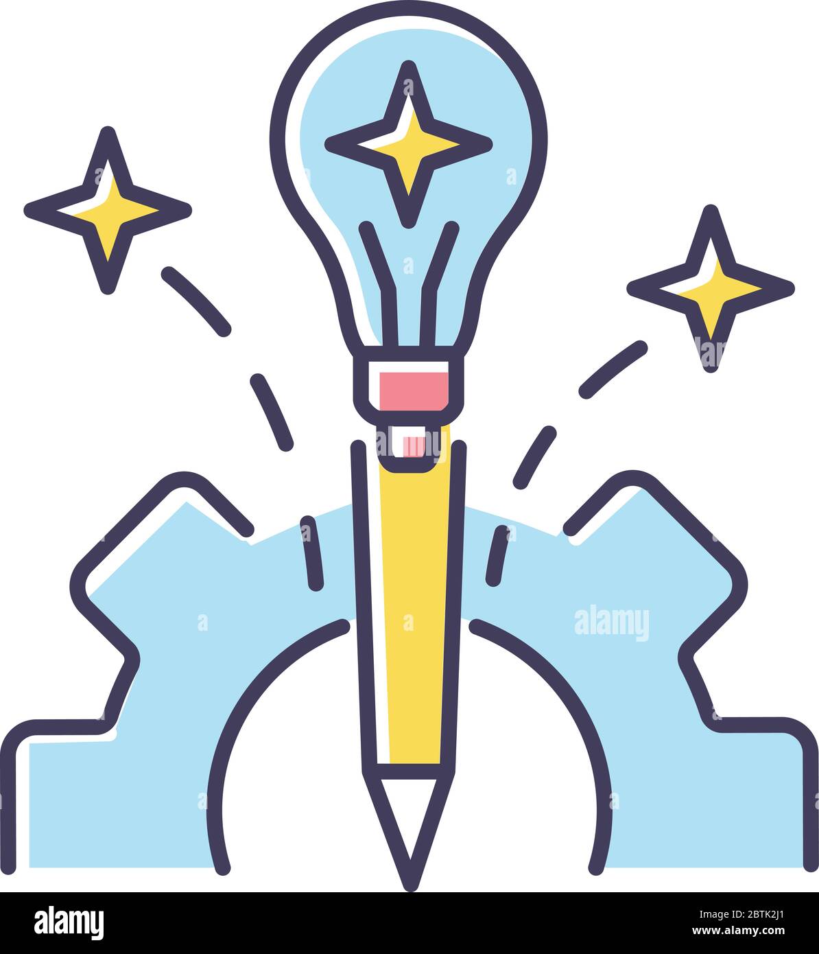Experiment RGB color icon Stock Vector