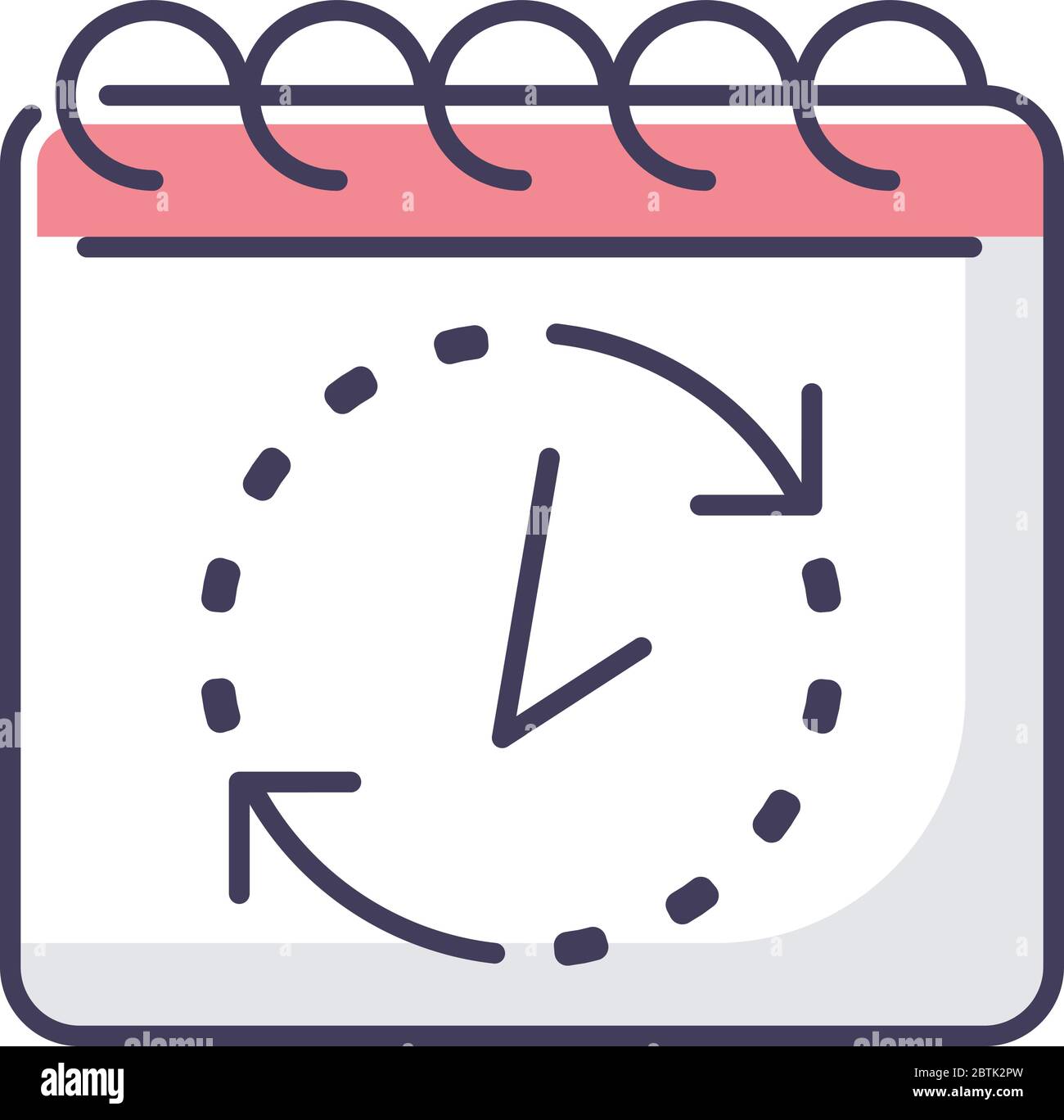 Deadline RGB color icon Stock Vector