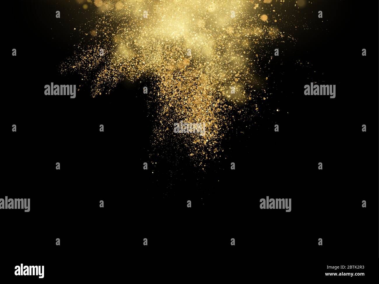 Gold Glitter Dust Texture Design Element Golden Explosion Grainy Abstract Background Vector Illustration Stock Vector Image Art Alamy