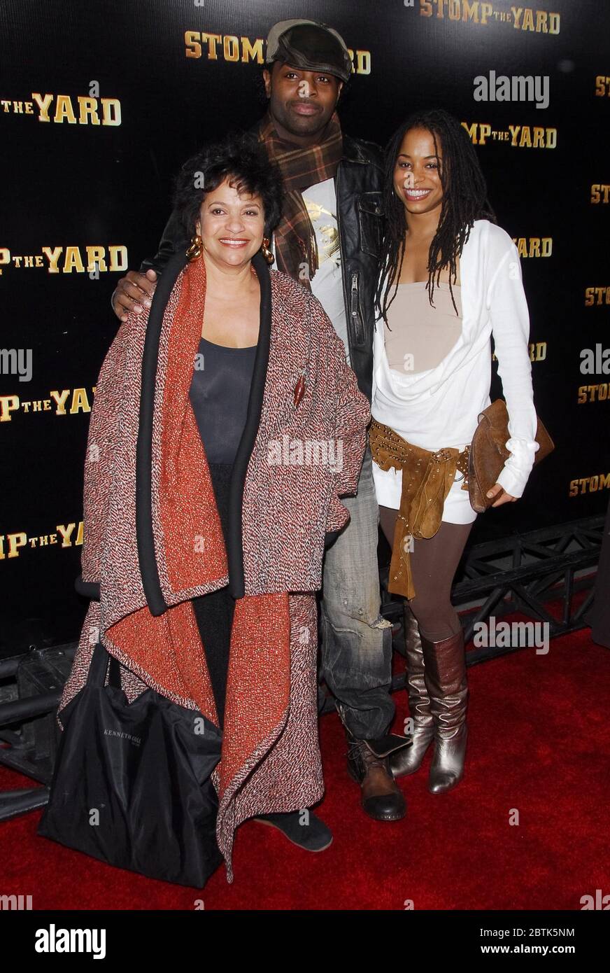 Debbie Allen, Dave Scott and Guest at the World Premiere of "Stomp The Yard" held at The