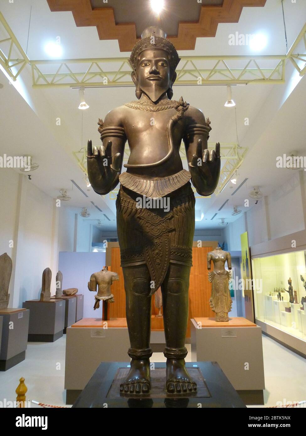 Statue of a former king in the National museum of Kamphaeng Phet Stock Photo
