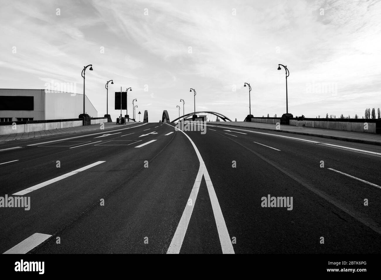 Modern road signs Black and White Stock Photos & Images - Alamy