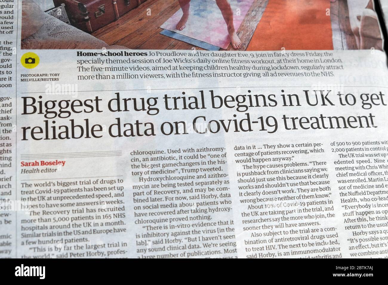 "Biggest drug trial begins in UK to get reliable data on Covid19