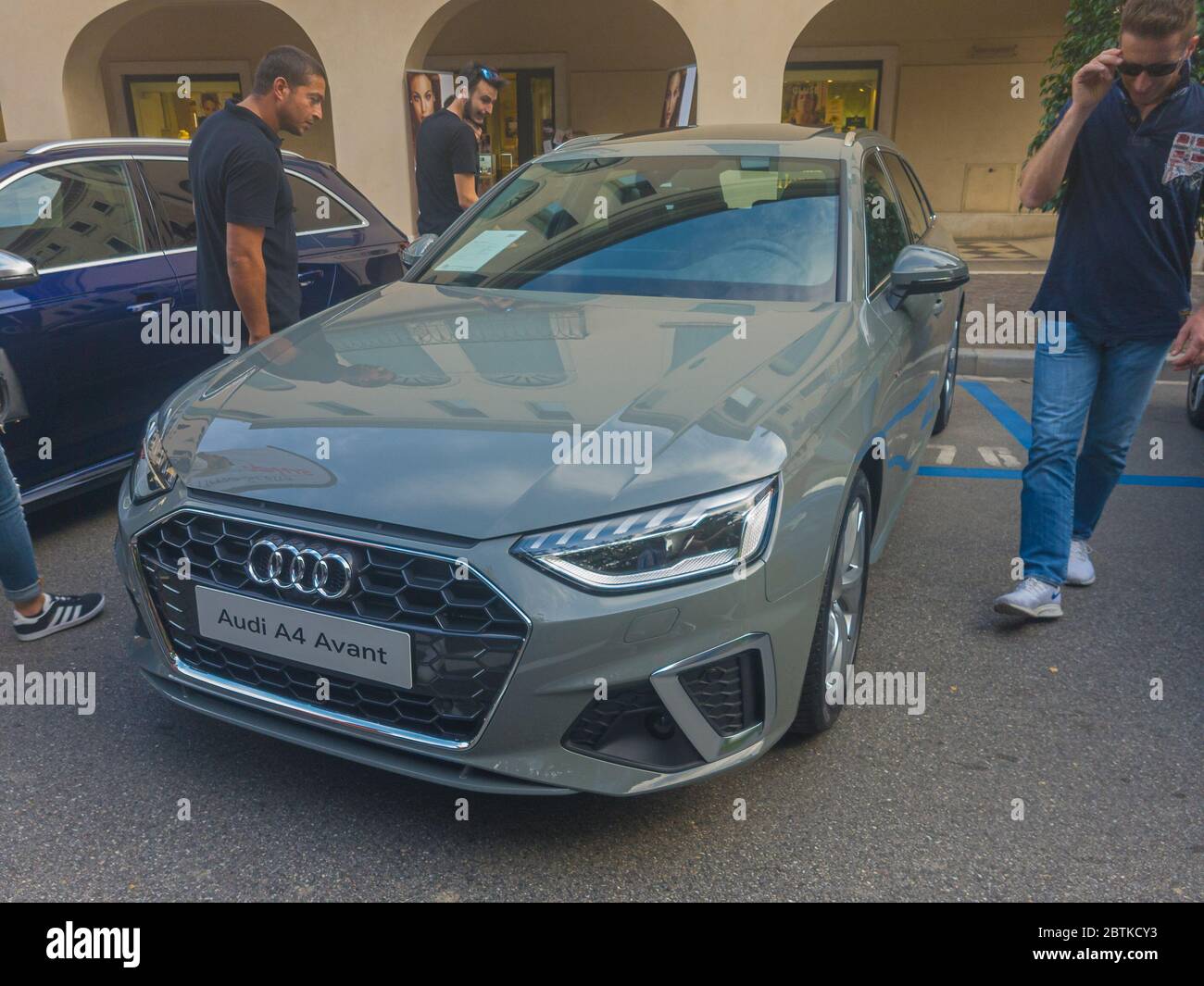 CONEGLIANO, ITALY - SEPTEMBER 14, 2019: Audi A4 Avant model. This car is exhibited as part of the autumn car expo Stock Photo
