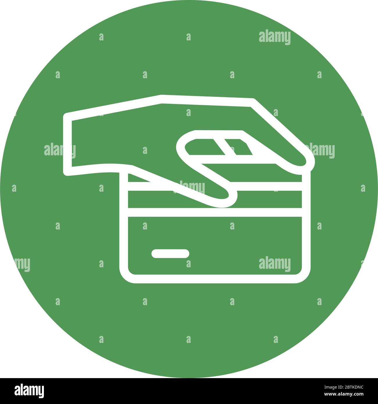 hand with credit card line style icon Stock Vector Image & Art - Alamy