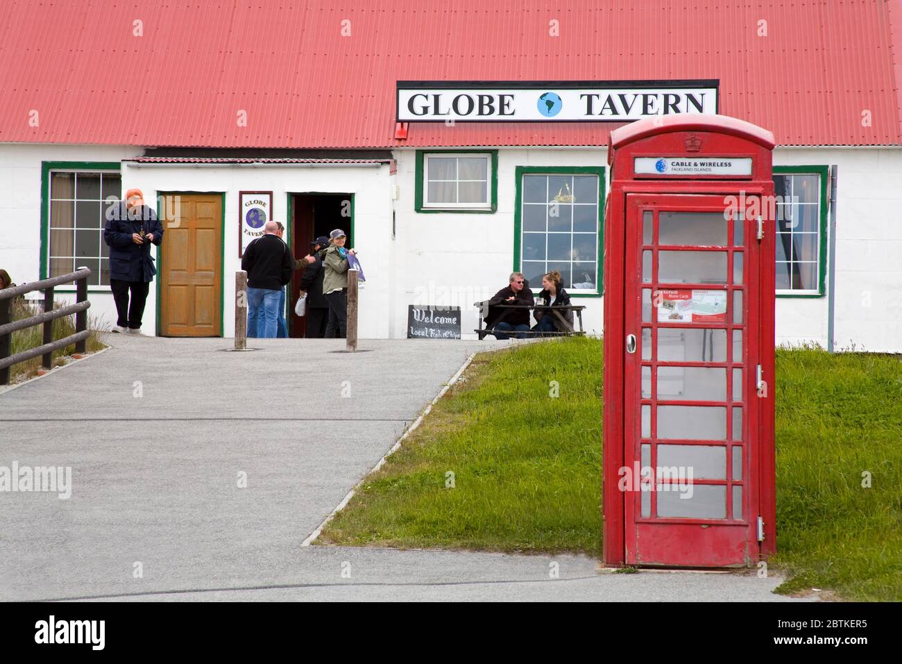 Globe Tavern in Port Stanley, Falkland Islands (Islas Malvinas), United Kingdom, South America Stock Photo
