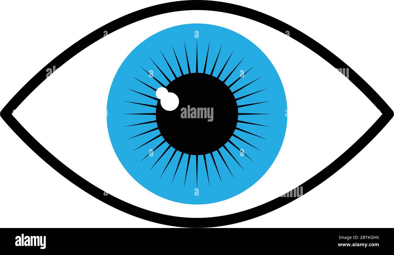 eye icon. blue eye symbols for web design Stock Vector Image & Art Alamy