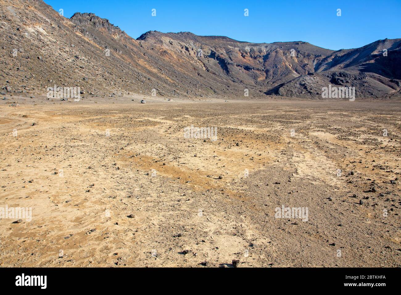 South Crater in Tongariro National Park Stock Photo