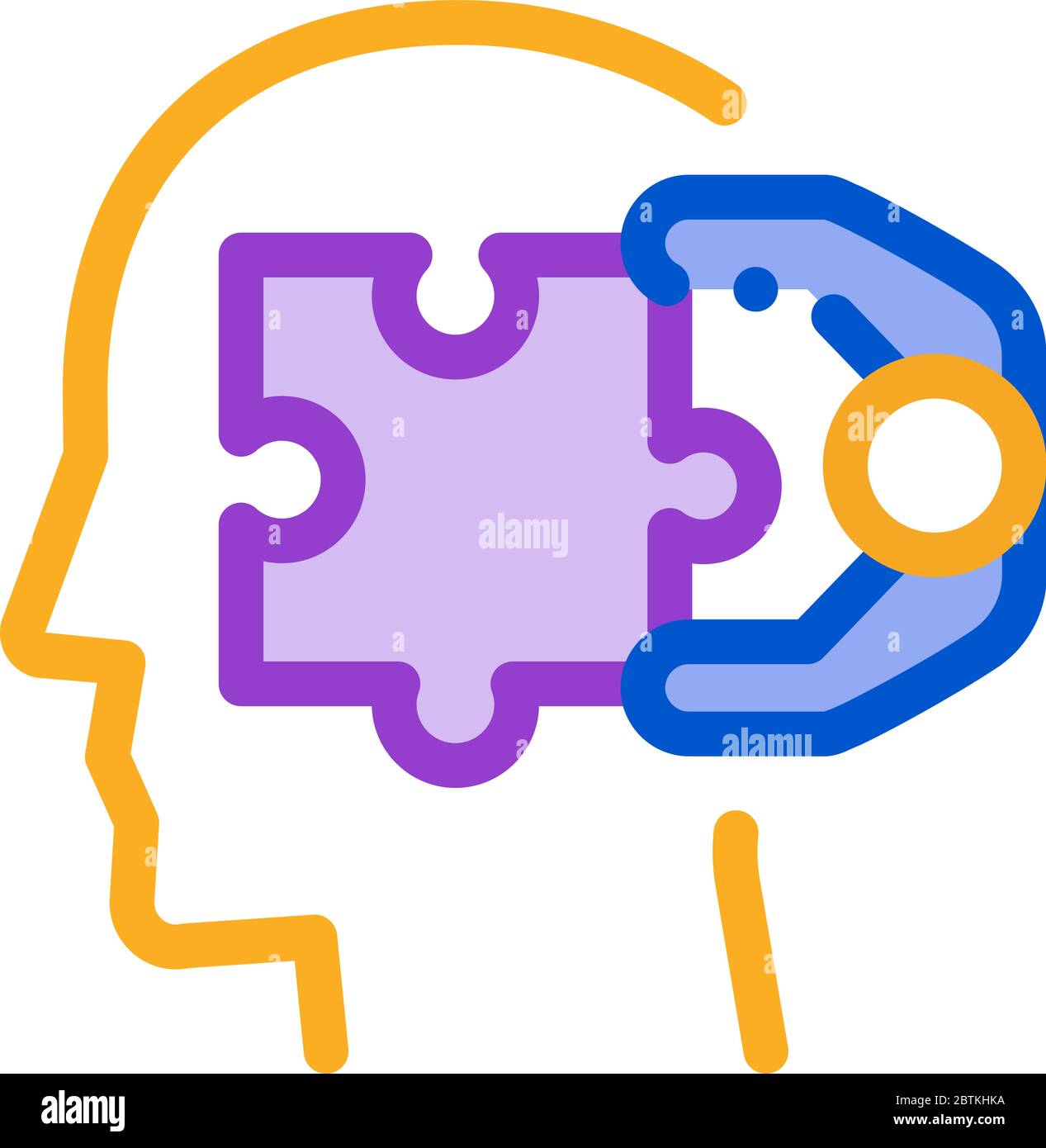 human search engine optimization icon vector outline illustration Stock ...
