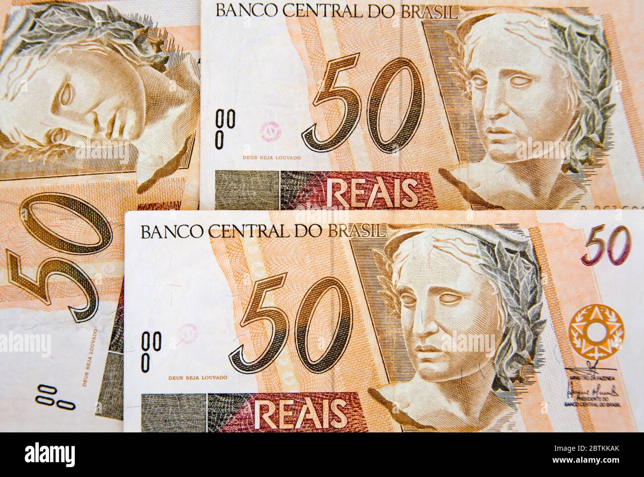 50 Reais notes, Currency of Brazil Stock Photo - Alamy