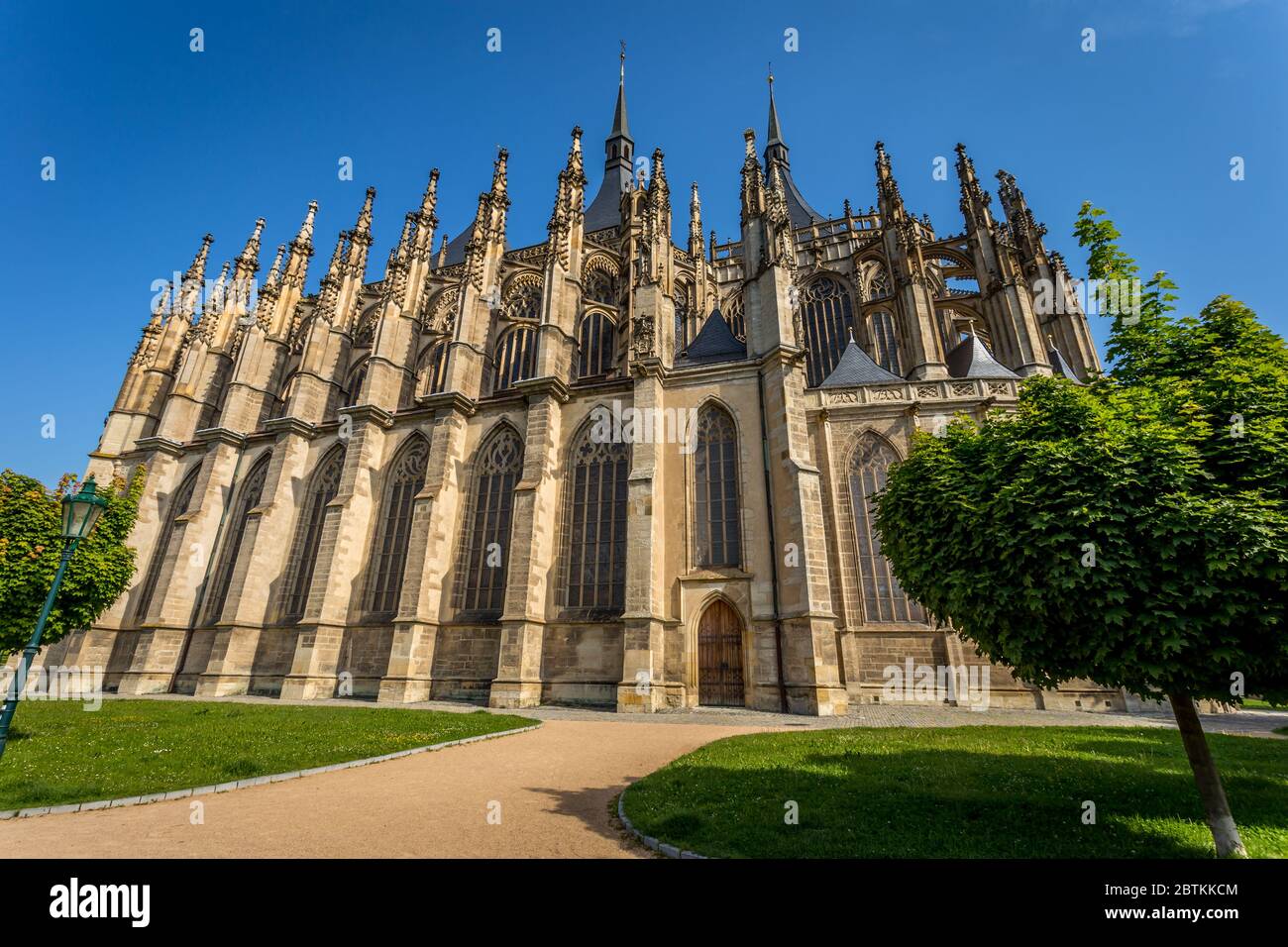 Picturesque Historical Center Of Kutna Hora With Cathedral Of St 
