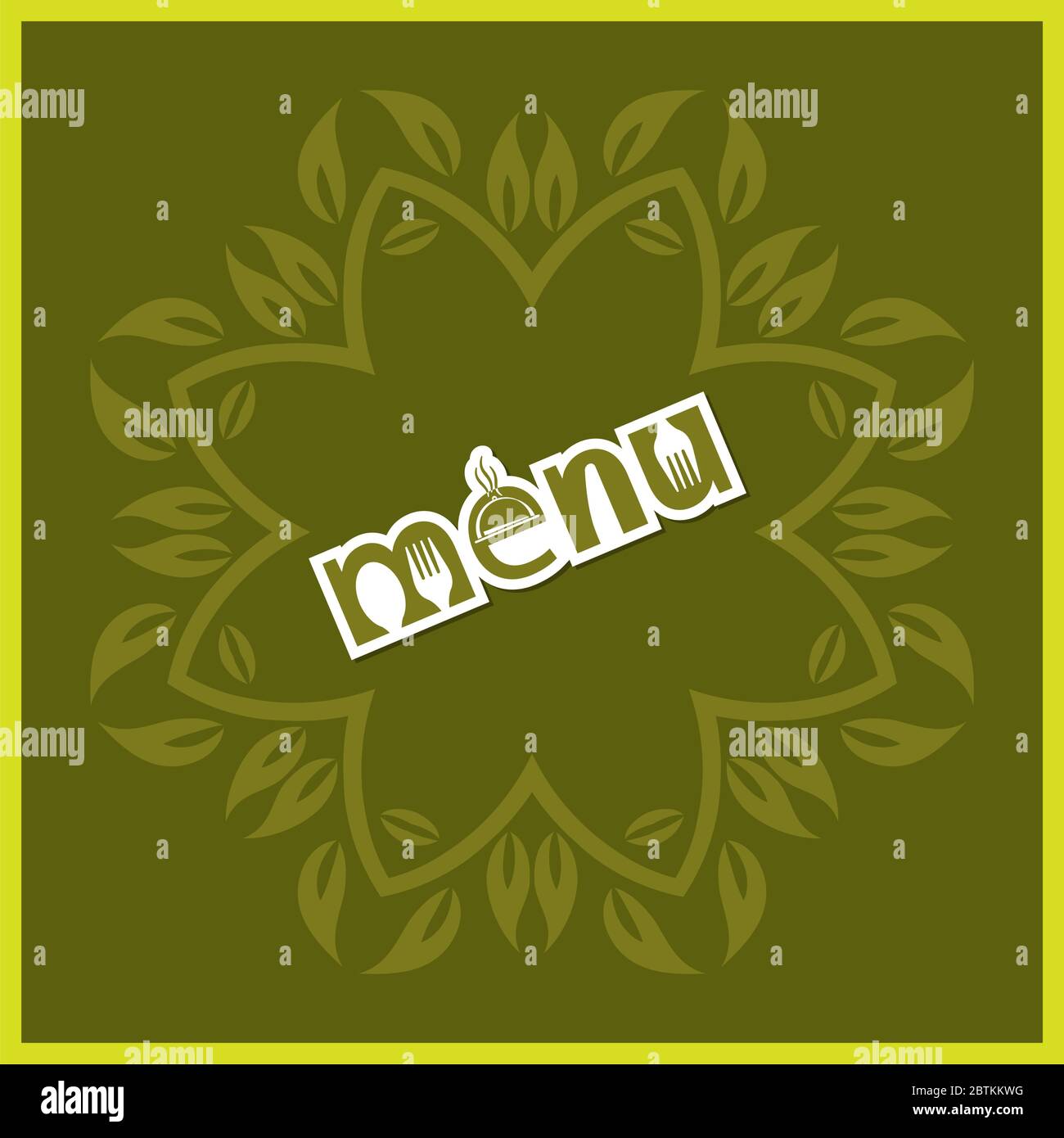 menu-card-design-template-stock-vector-image-art-alamy