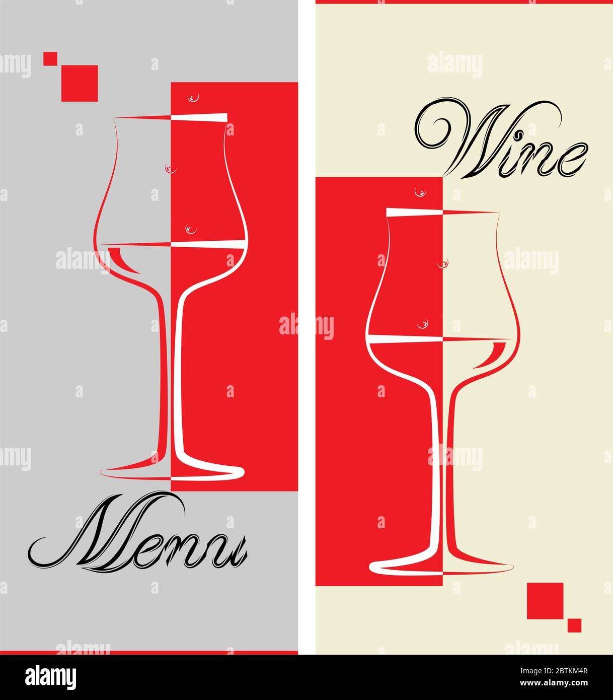 wine-menu-card-list-design-template-stock-vector-image-art-alamy