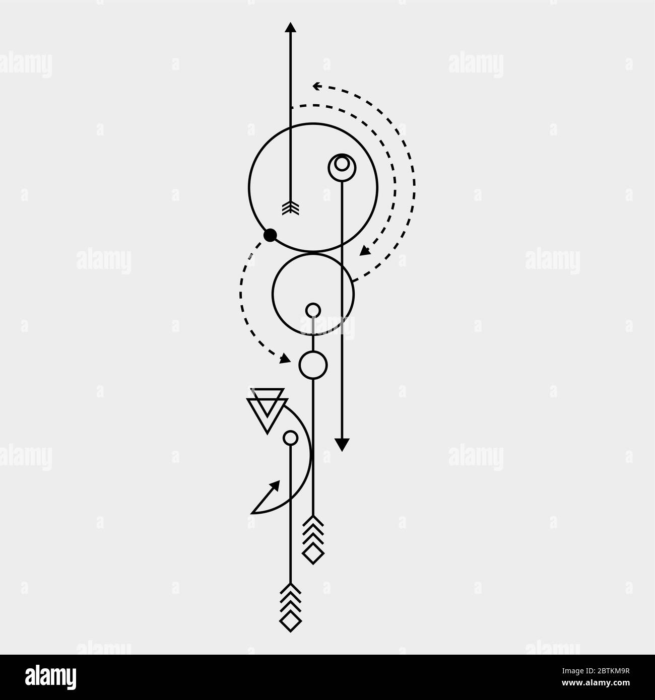 Sacred geometry abstract mystic signs. Merkaba... - Stock Illustration  [76693294] - PIXTA