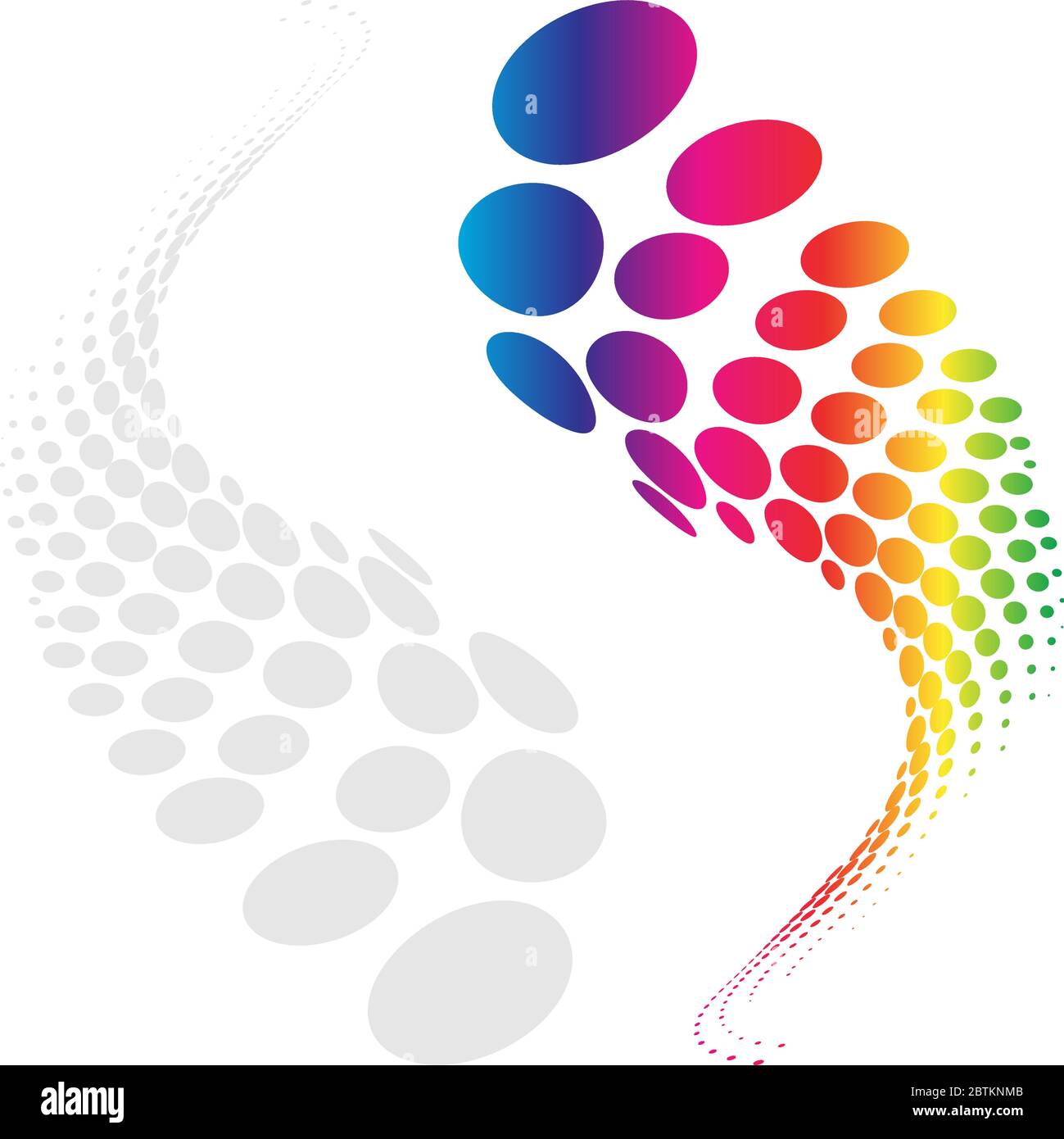 Background Composition Spectrum, Web Template (Halftone Stock Vector ...