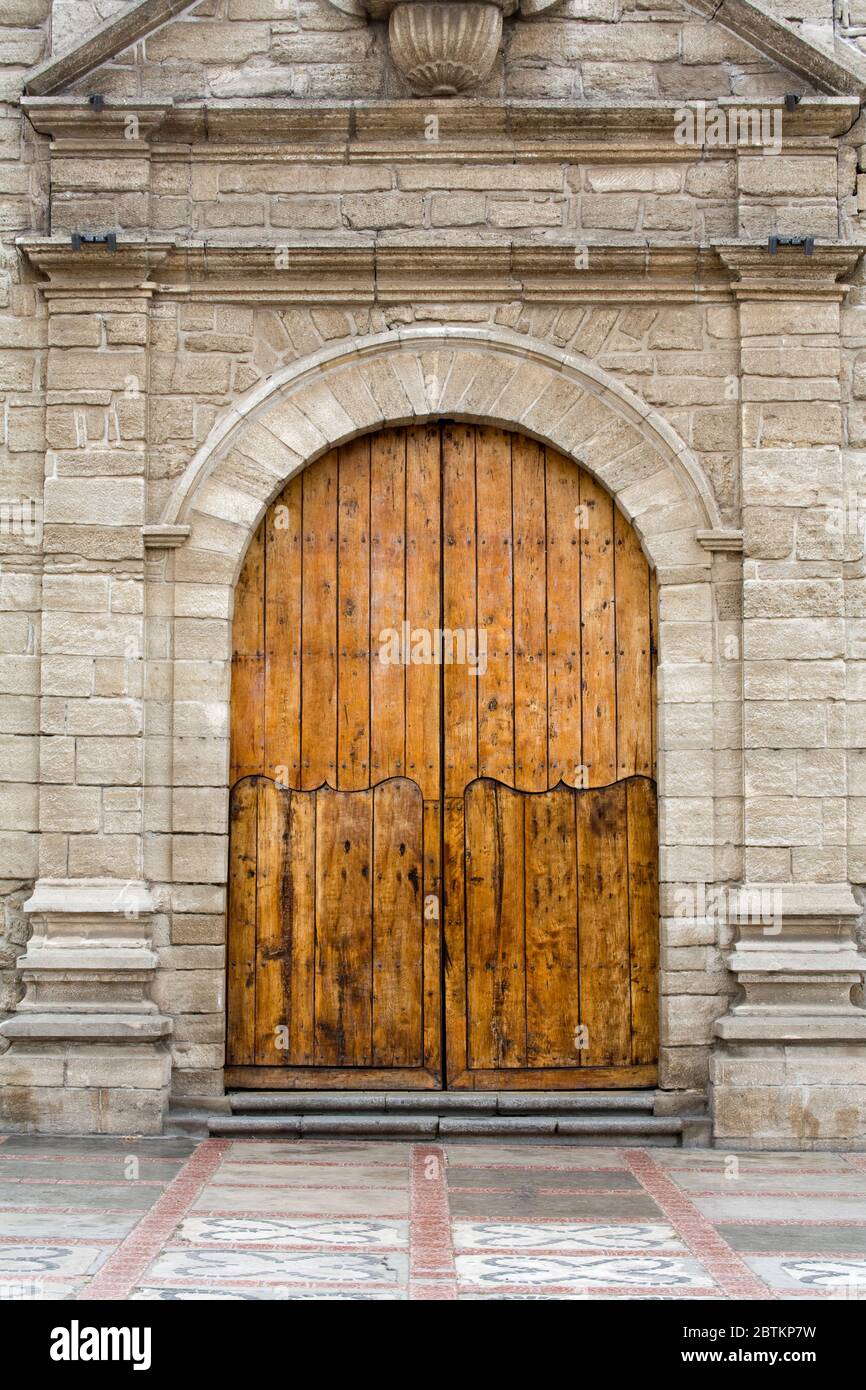 Santo Domingo Church in the Colonial City of La Serena, Norte Chico Region, Chile, South America Stock Photo
