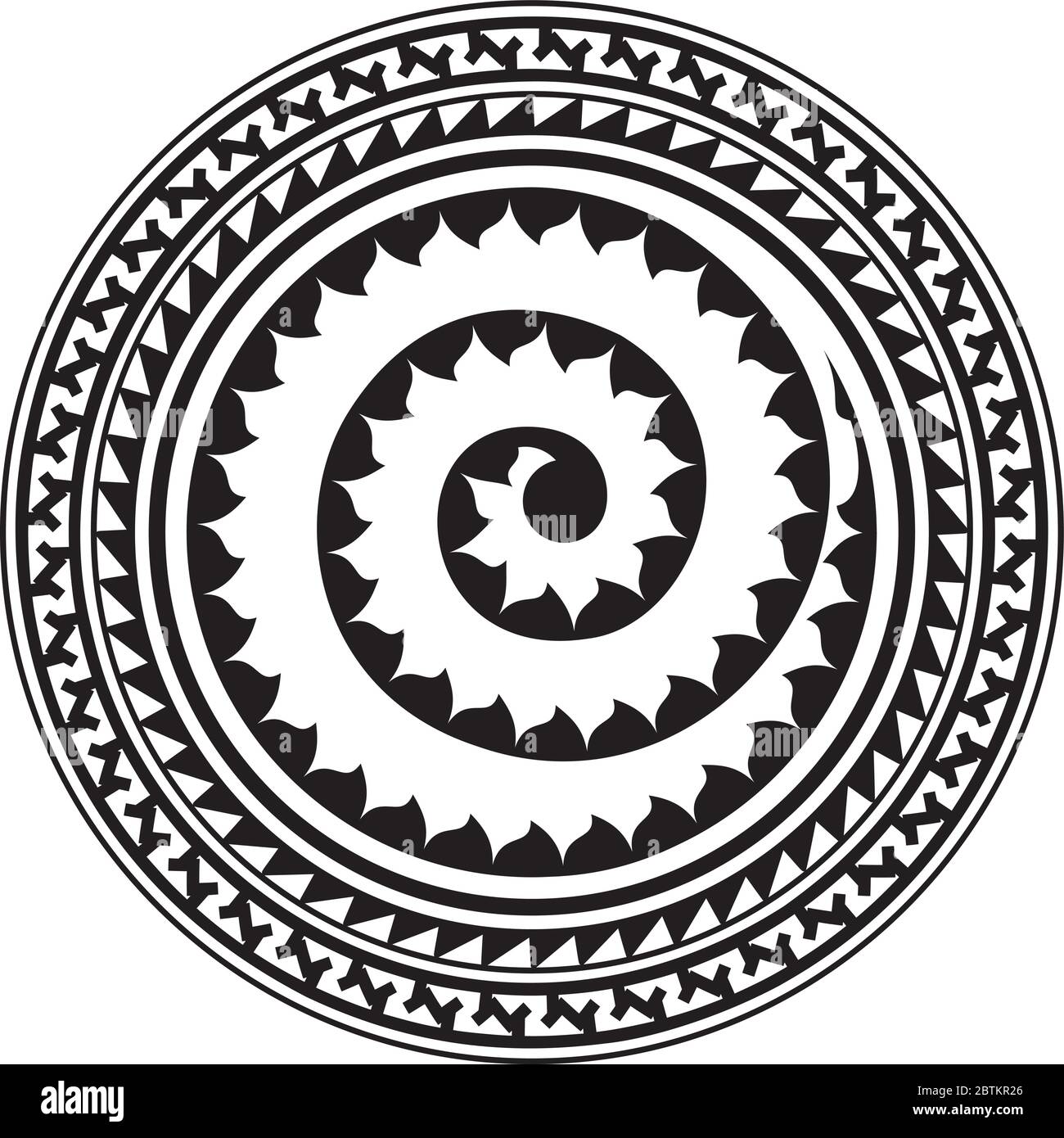 1,878 Maori Tattoos Circle Images, Stock Photos, 3D objects, & Vectors |  Shutterstock
