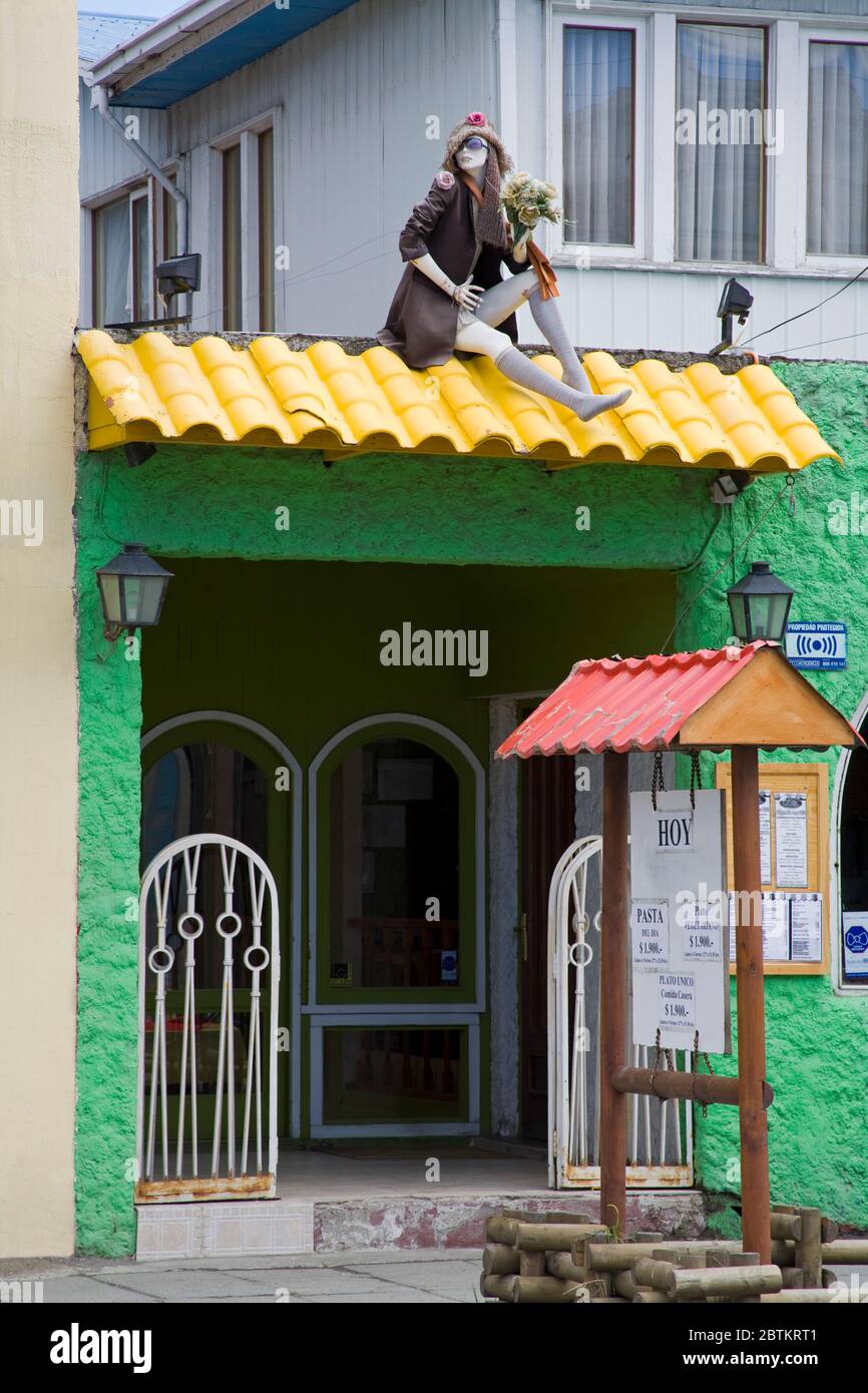 "Sole Mio" Italian restaurant on O'Higgins street in Punta Arenas City