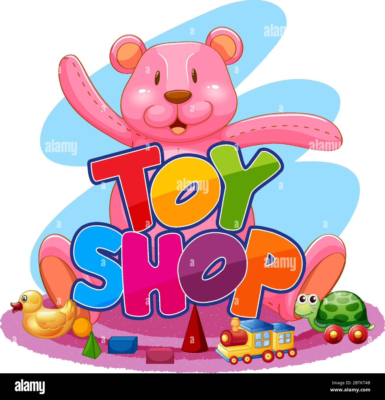 Cute toy shop logo illustration Stock Vector Image & Art Alamy