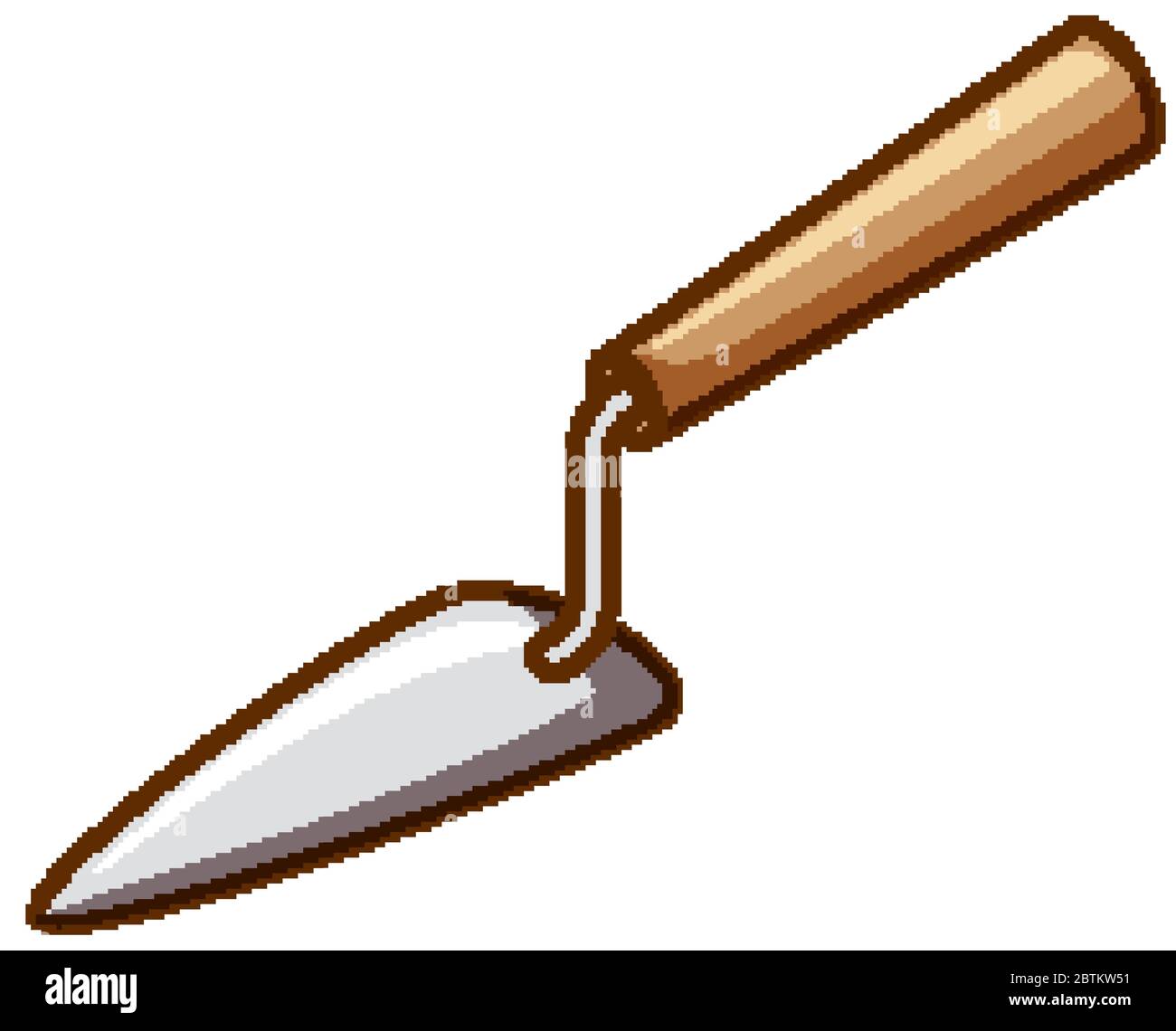 Paint knife on white background illustration Stock Vector Image & Art