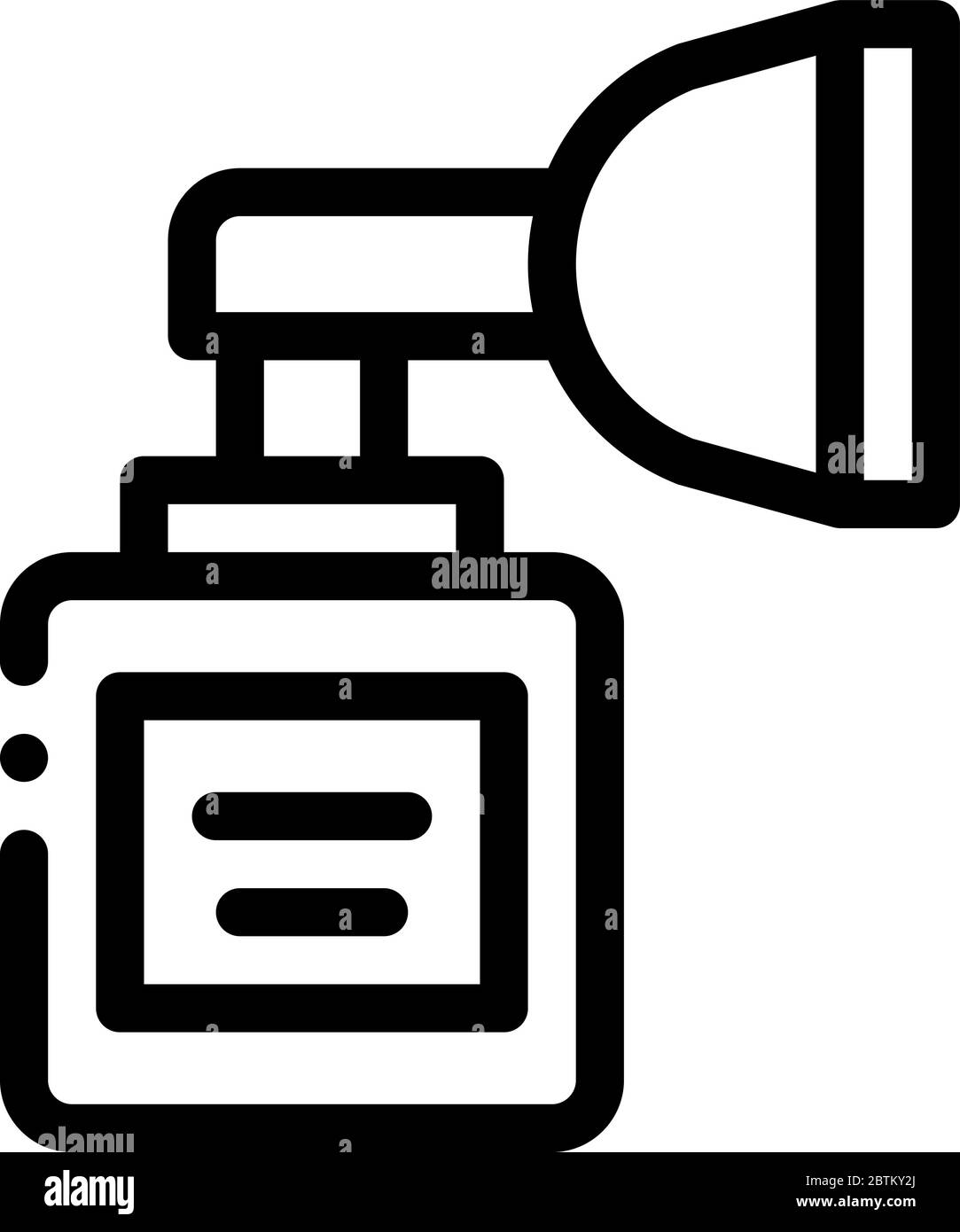 medical inhaler icon vector outline illustration Stock Vector Image ...