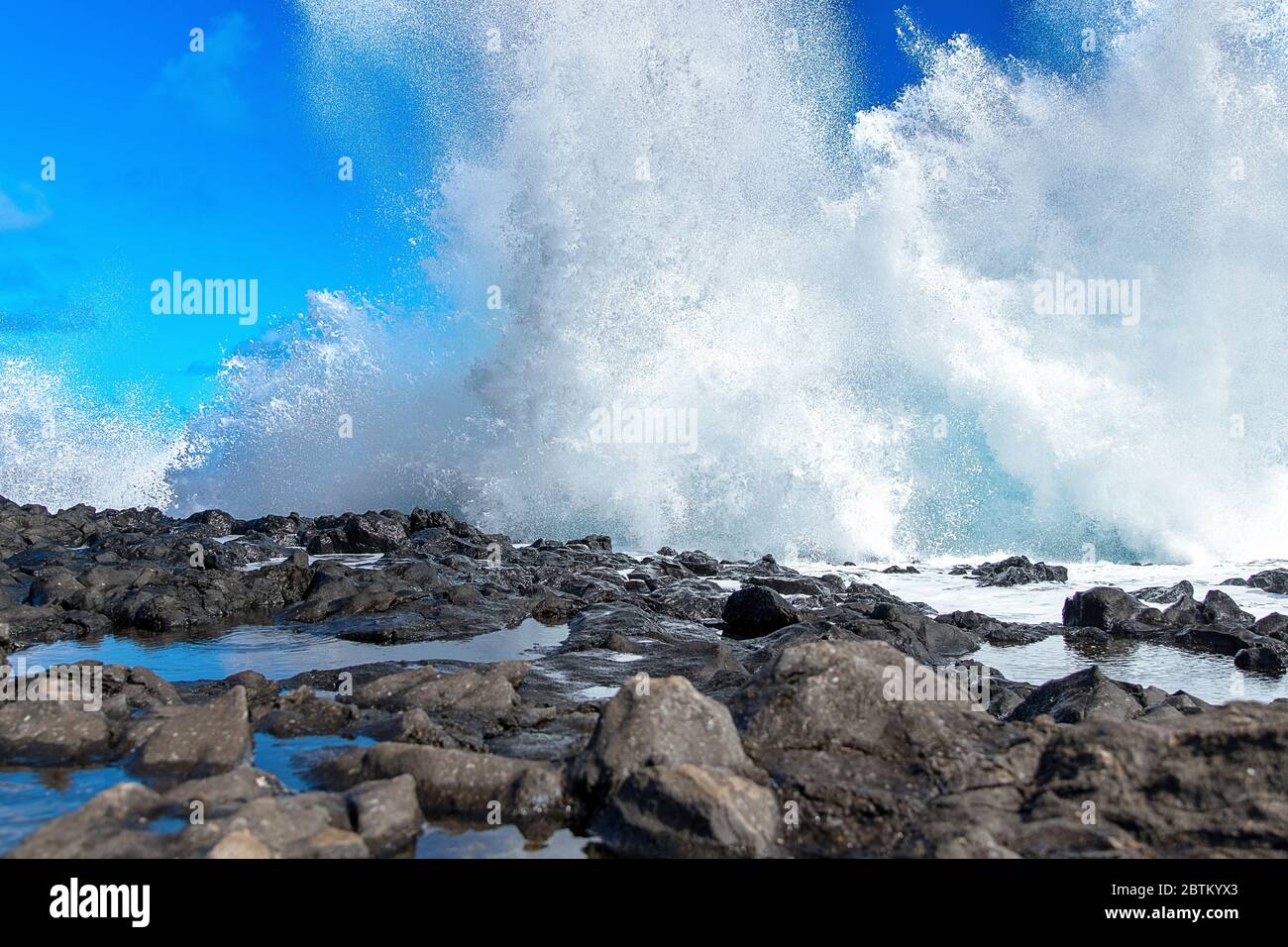 Tide Pools in East Oahu Stock Photo Alamy