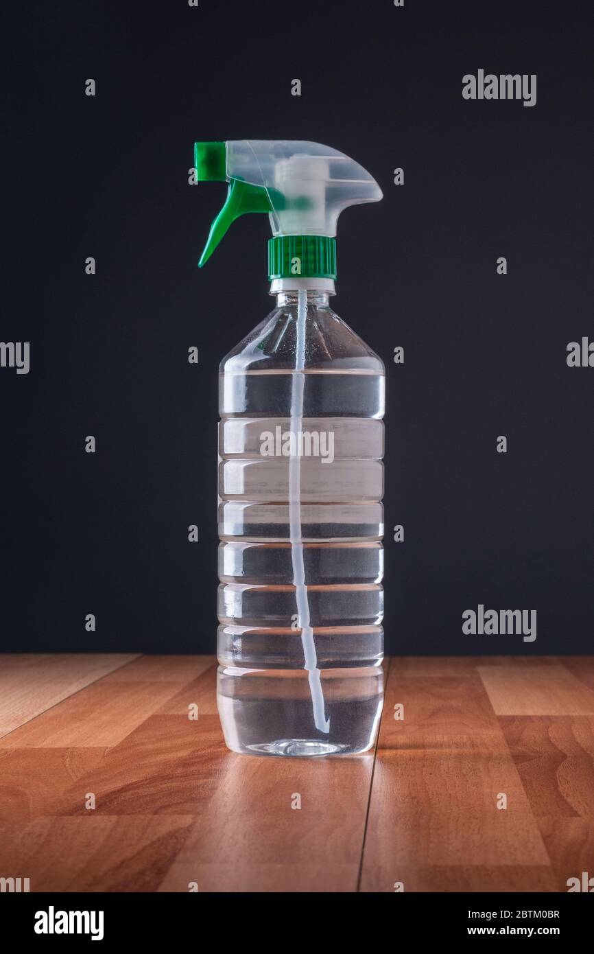 Liquid alcohol dispenser with studio lighting Stock Photo