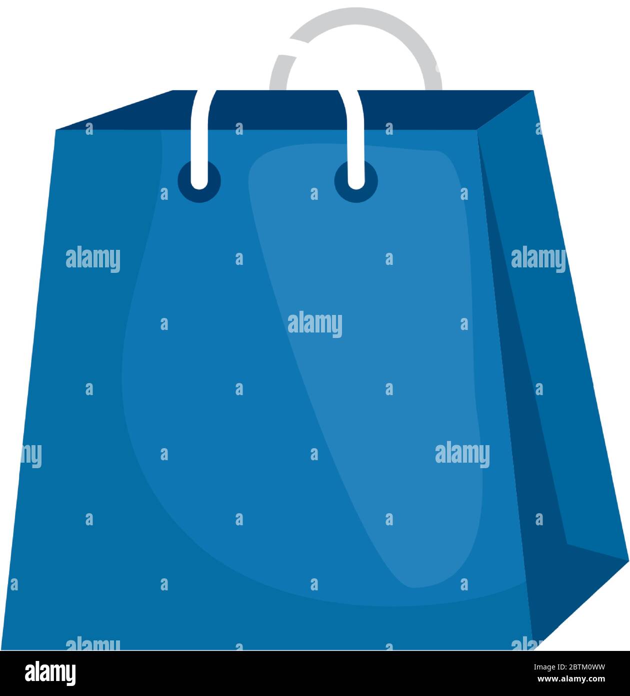empty shopping bag isolated on white background Stock Vector Image ...