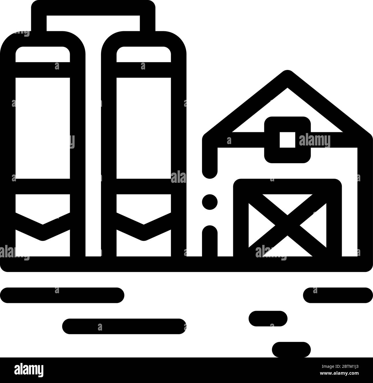 dairy farm icon vector outline illustration Stock Vector Image & Art ...