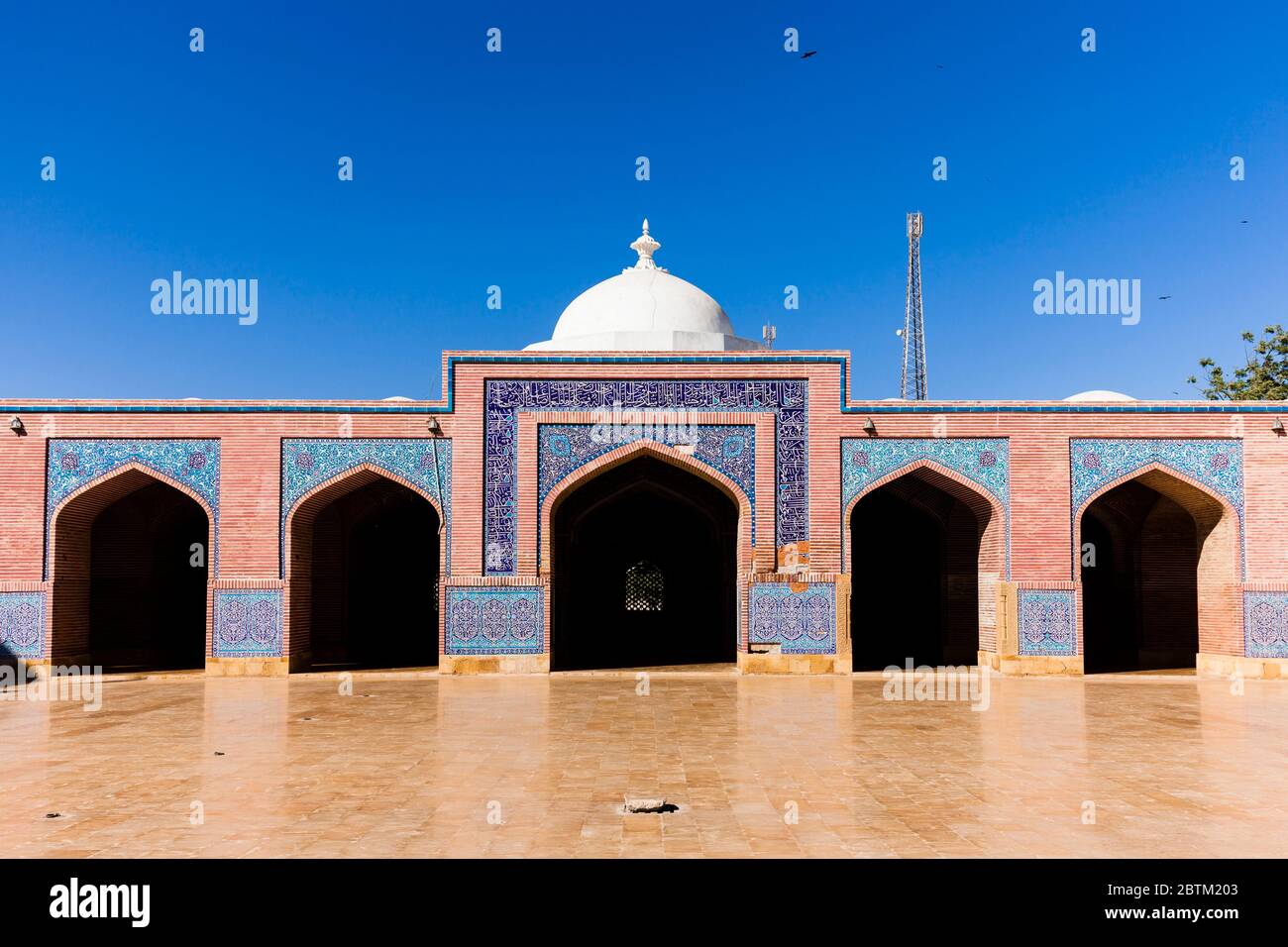 Courtyard of Shah Jahan Mosque, Jamia Masjid of Thatta, Thatta, Sindh Province, Pakistan, South Asia, Asia Stock Photo