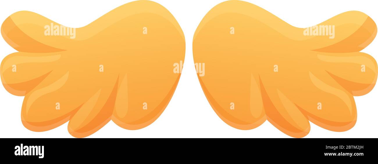 Heaven wings icon. Cartoon of heaven wings vector icon for web design isolated on white