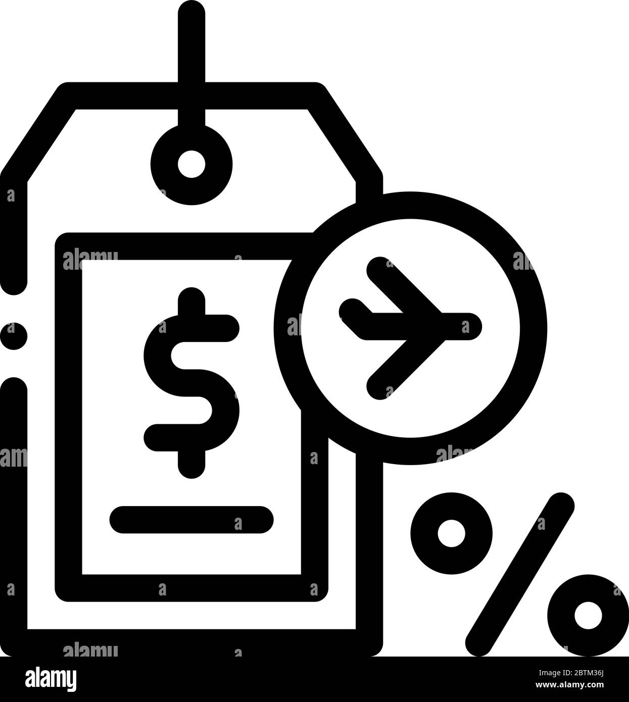 duty free item price tag icon vector outline illustration Stock Vector  Image & Art - Alamy