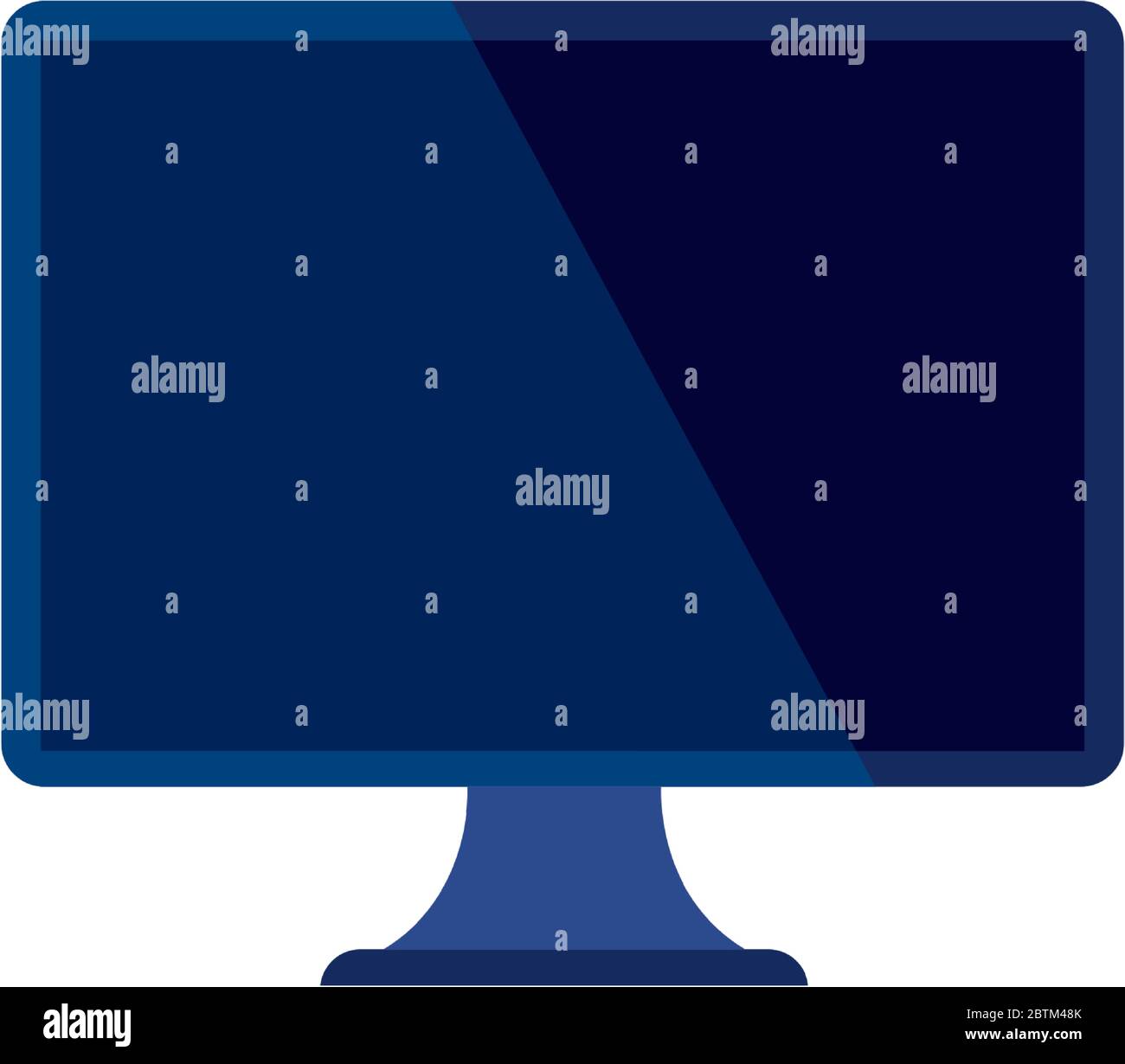 computer screen isolated on a white background Stock Vector Image & Art ...