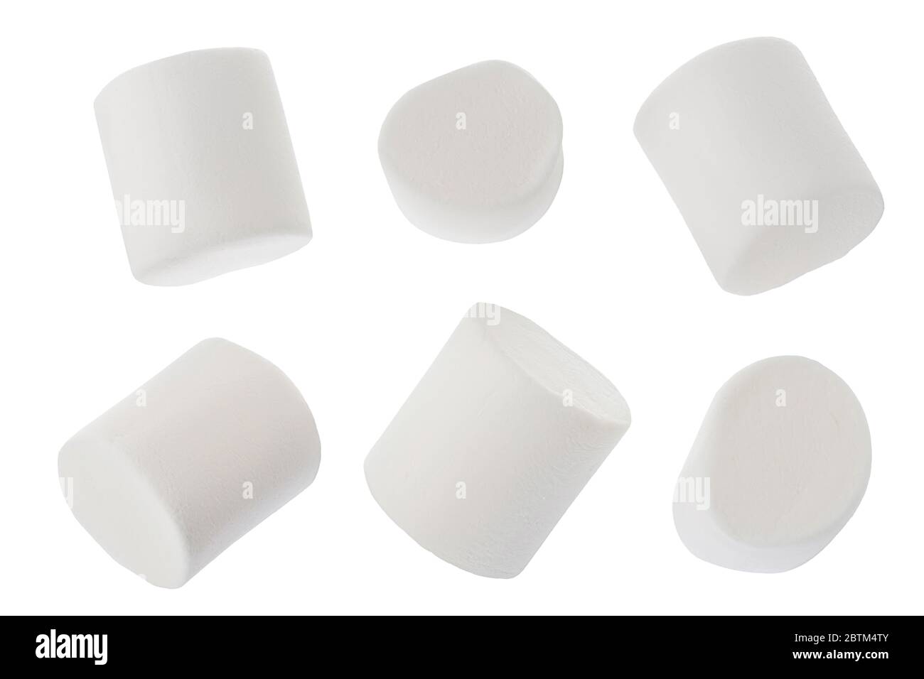 Marshmallow isolated on white background with clipping path and full ...