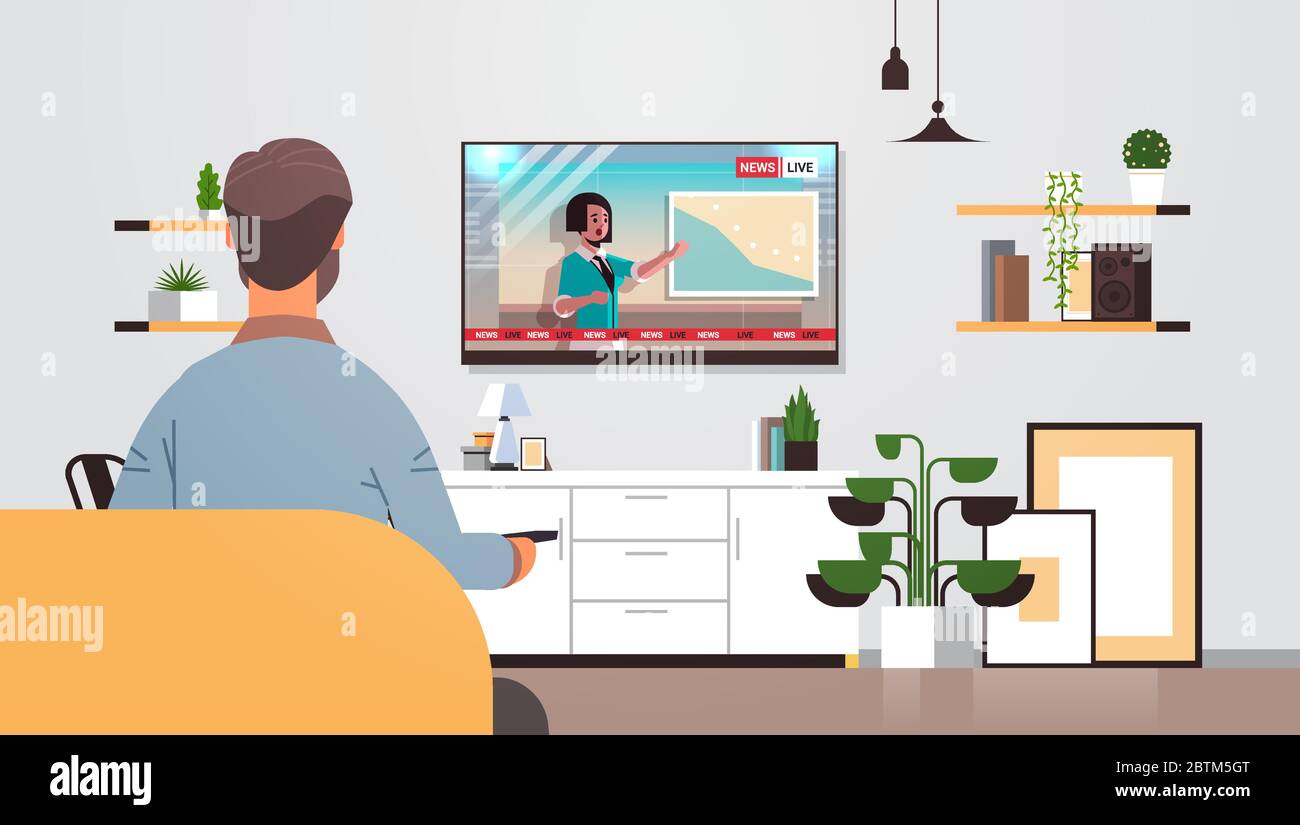 Using tv remote Stock Vector Images - Alamy