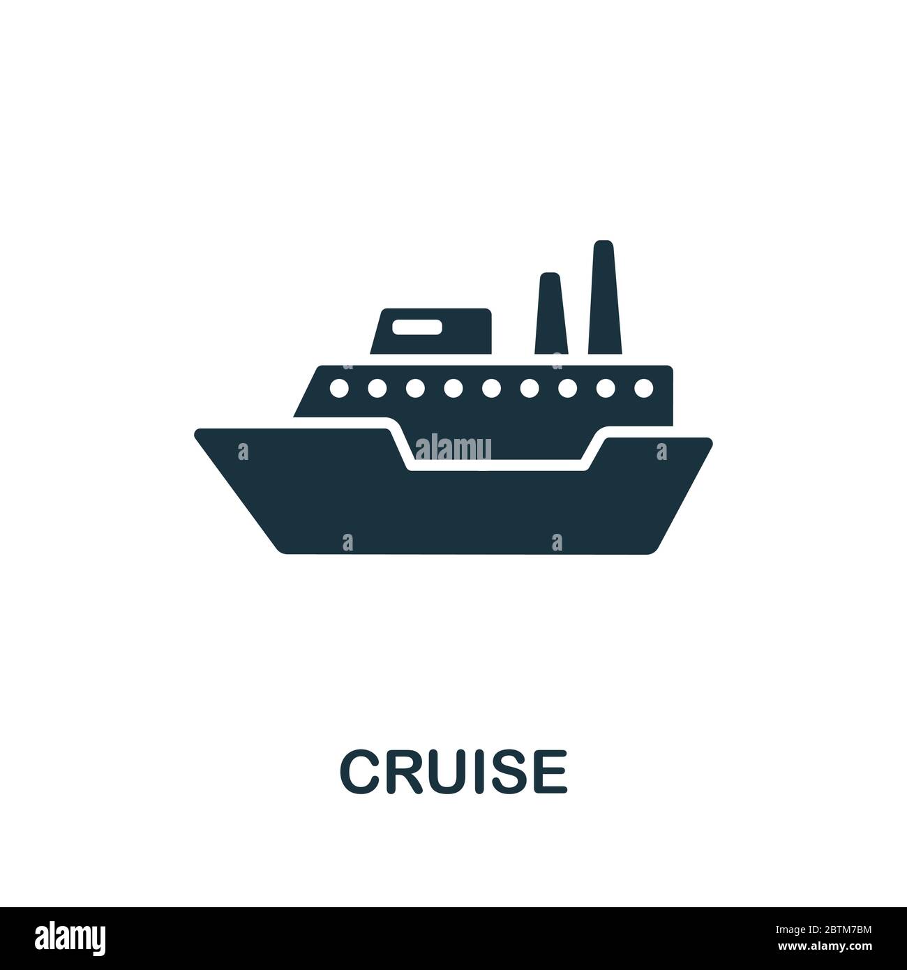Cruise icon from australia collection. Simple line Cruise icon for templates, web design and infographics Stock Vector