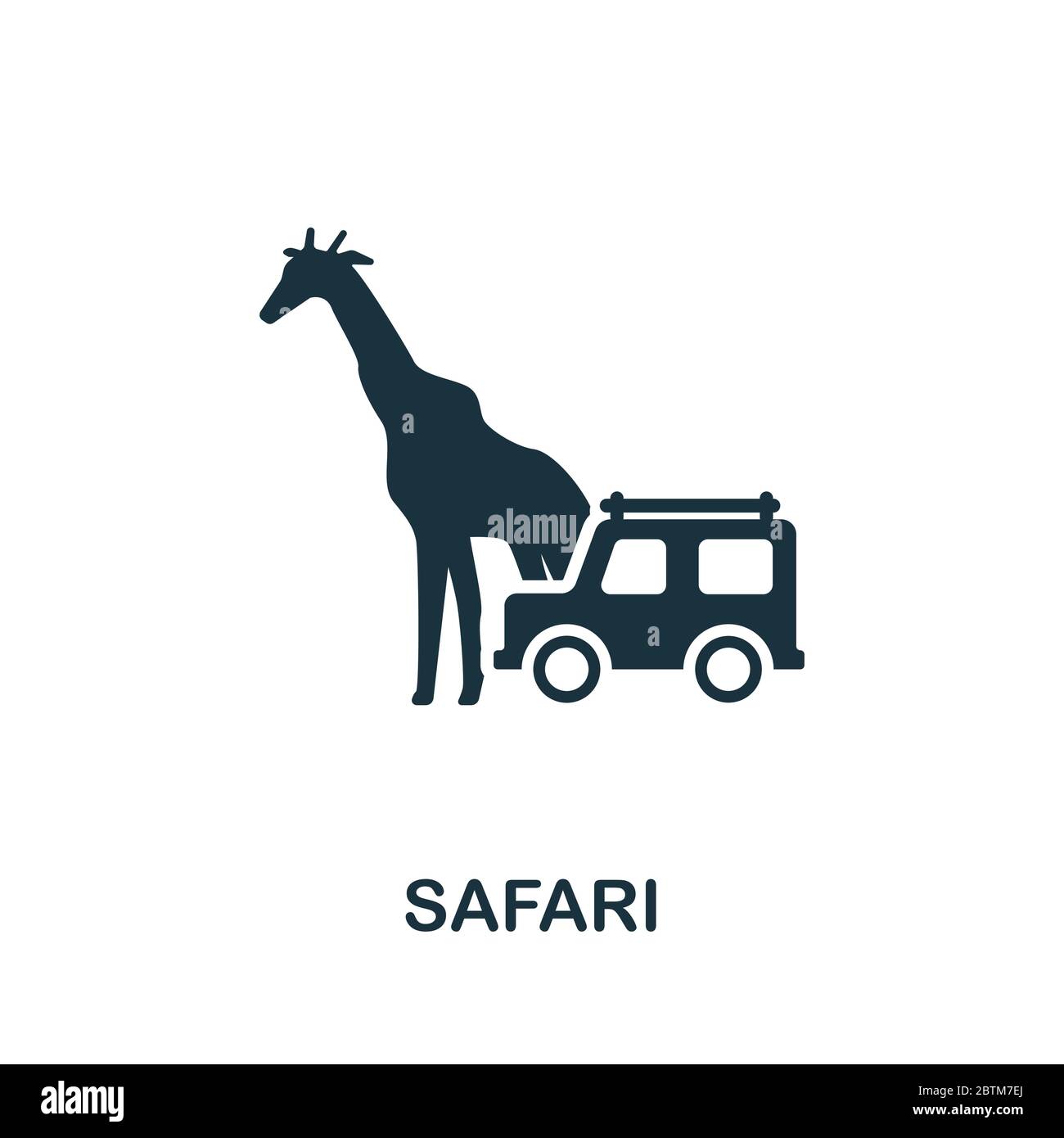 Safari icon from australia collection. Simple line Safari icon for templates, web design and infographics Stock Vector