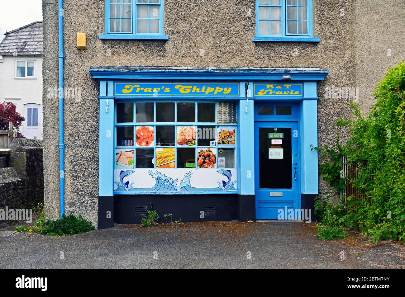 Trav's Chiippy. B&T Travis fish and chip shop. Anchorite Fields, Kendal